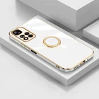 Роскошный чехол-подставка с квадратным кольцом для Xiaomi Redmi note 8 9 10 11 t pro max plus 9S 10s, чехол для Redmi 9 T 9 T Note10 pro, силиконовый чехол