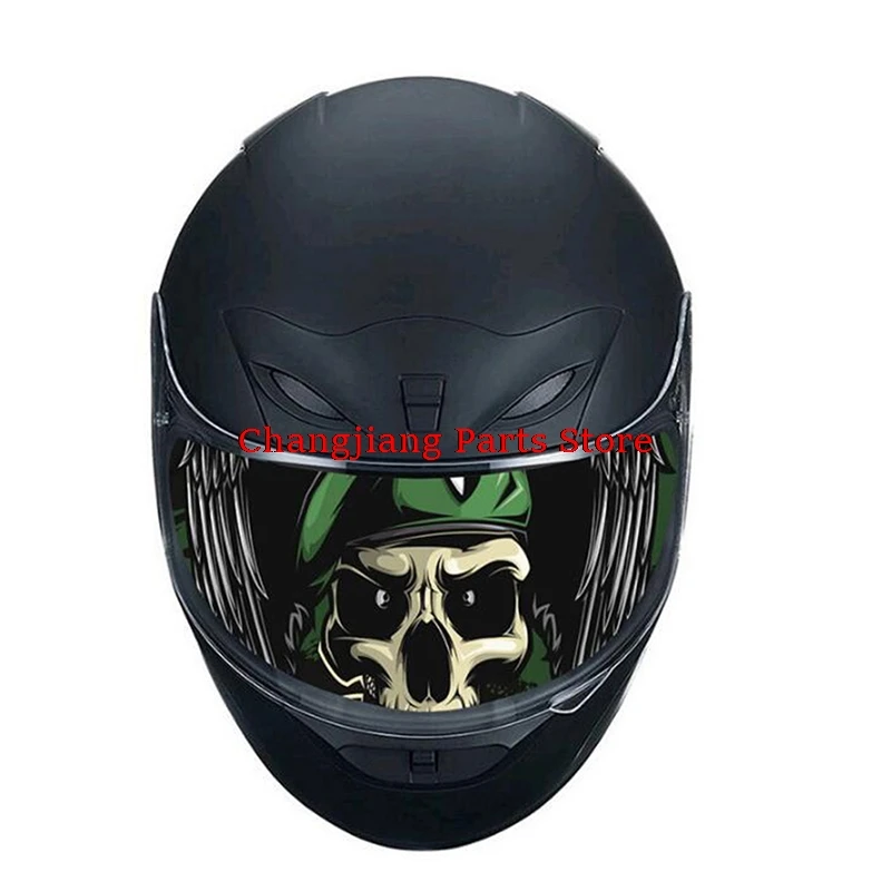 Съемная наклейка на объектив гоночного шлема украшение мотоциклетный шлем