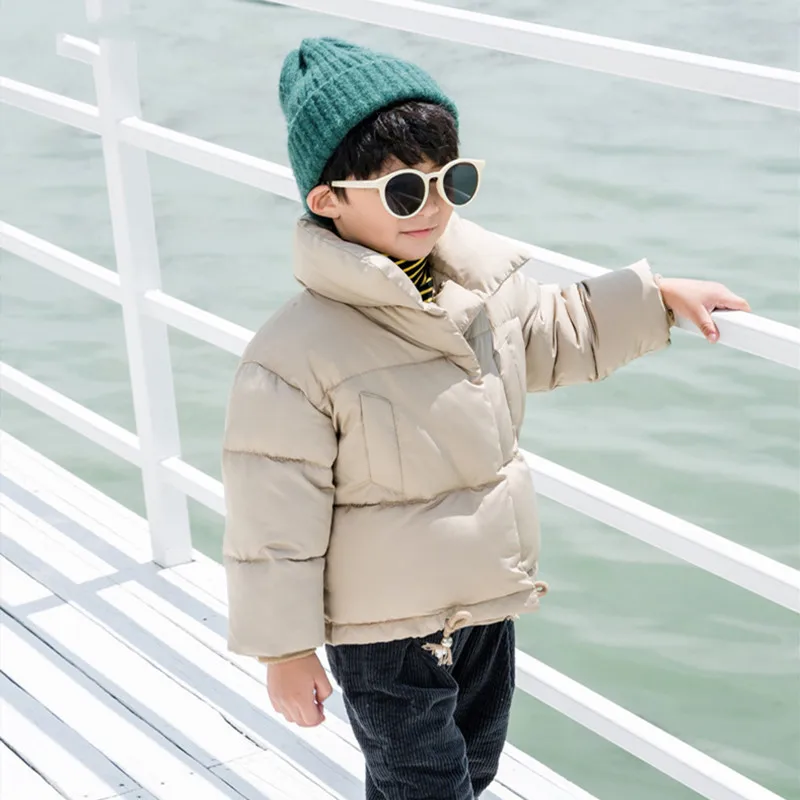 2019 г. Осенняя плотная пуховая детская парка куртки зимние зимнее пальто для