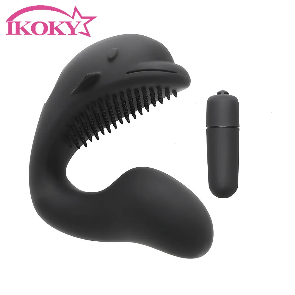 

IKOKY Vibrator Massager Clitoris Stimulator Sex Toys Toys For Adults Vagina Shock Dildo Dolphin Style G Point Orgasm Anal Plug