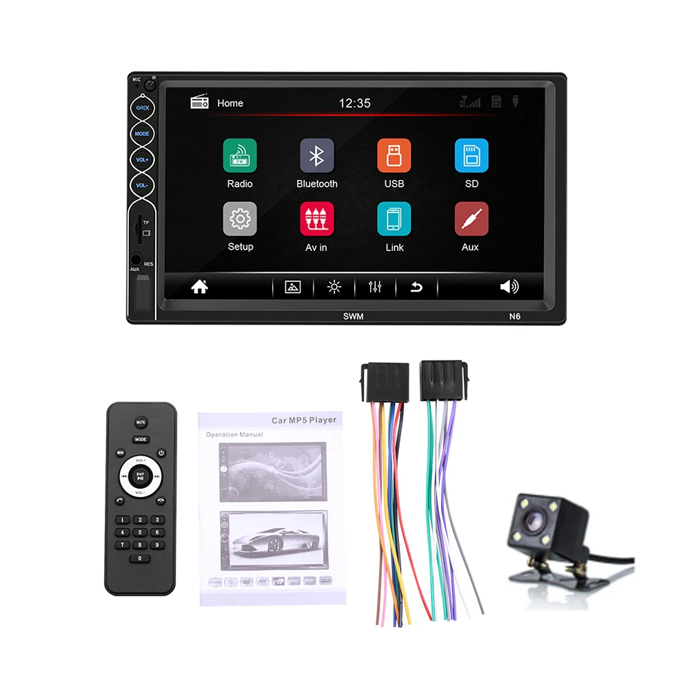 Автомагнитола 2 Din на Android мультимедийный проигрыватель MP5 сенсорный экран стерео