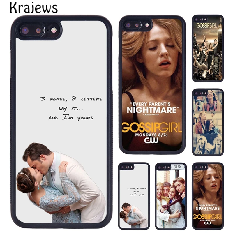 Gossip Girl Tv Show Cover Phone Case For Iphone 14 5 6s 7 8 Plus 11 12 13 Pro X Xr Xs Max Samsung S21 S22 Ultra