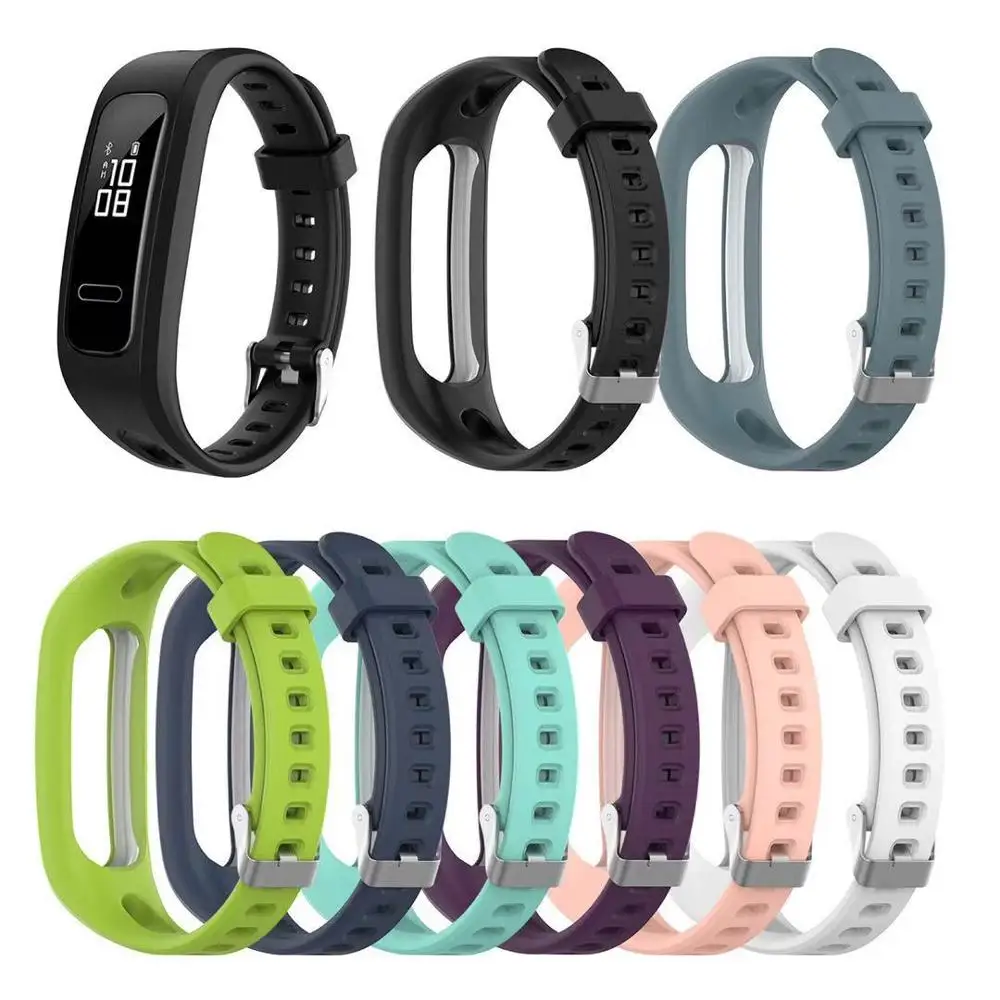 

Sport Silicone Watchband For Huawei Band 3e/ Band 4e Honor Band 4 Running wristband Replacement Fashion strap Bracelet