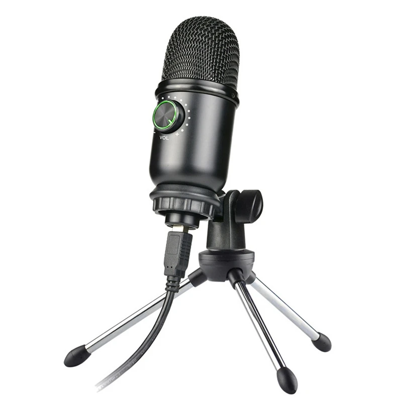

USB Microphone Professional Condenser Microphone Φ16 Core for Computer Karaoke KTV Tik Tok YouTube Desktop Microphone