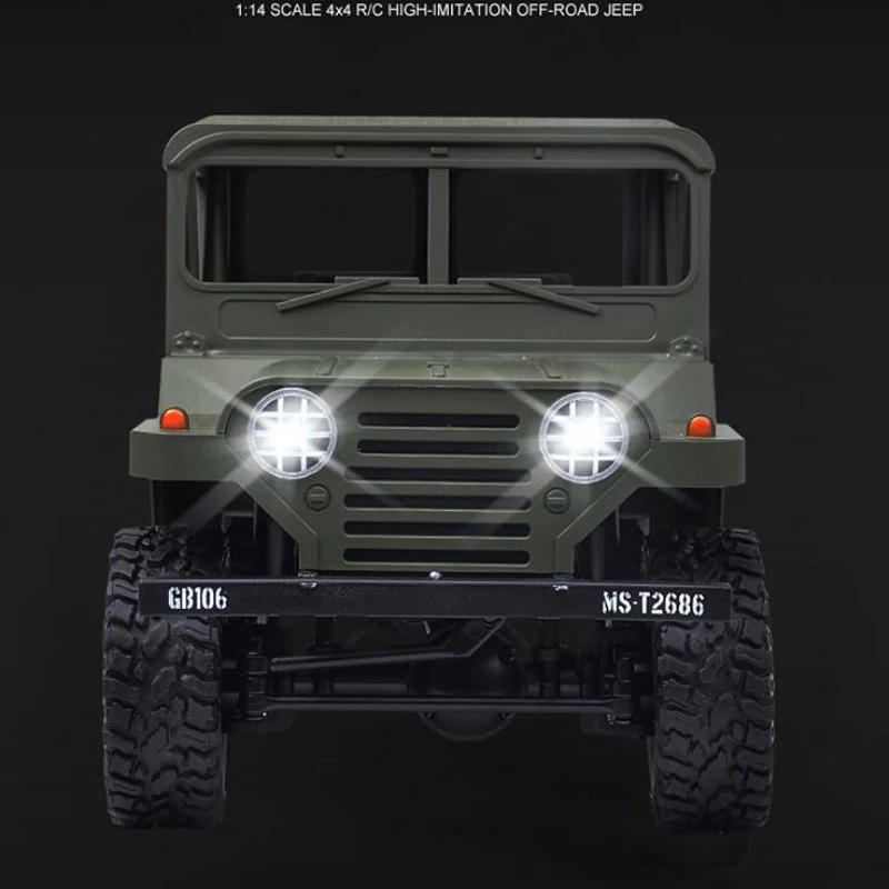 Военный радиоуправляемый грузовик 4WD внедорожный джип автомобиль 1/14 BG1522 2 4G 1:14 4X4
