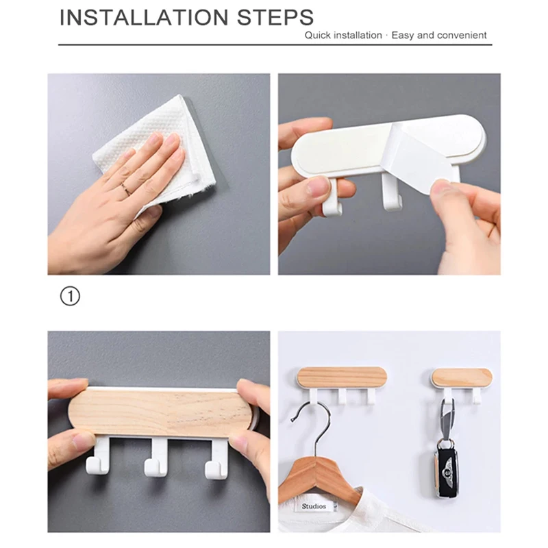 1 шт. декоративные настенные деревянные крючки | Дом и сад