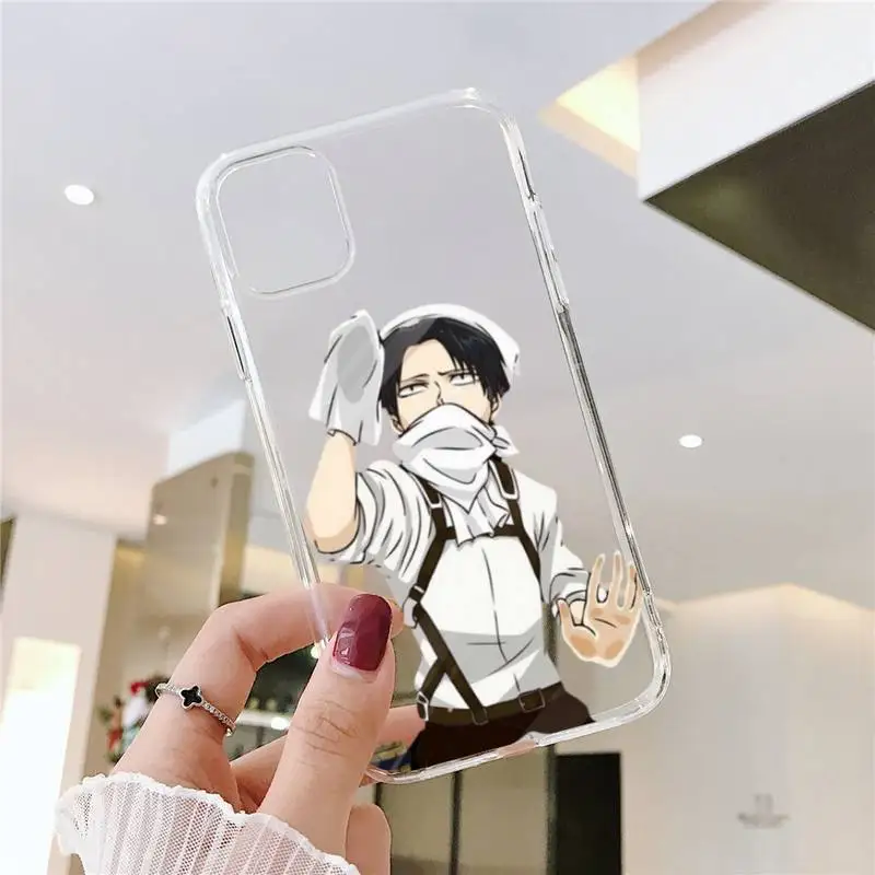 

Attack On Titan amime Phone Case Transparent soft For iphone 5 5s 5c se 6 6s 7 8 11 12 plus mini x xs xr pro max
