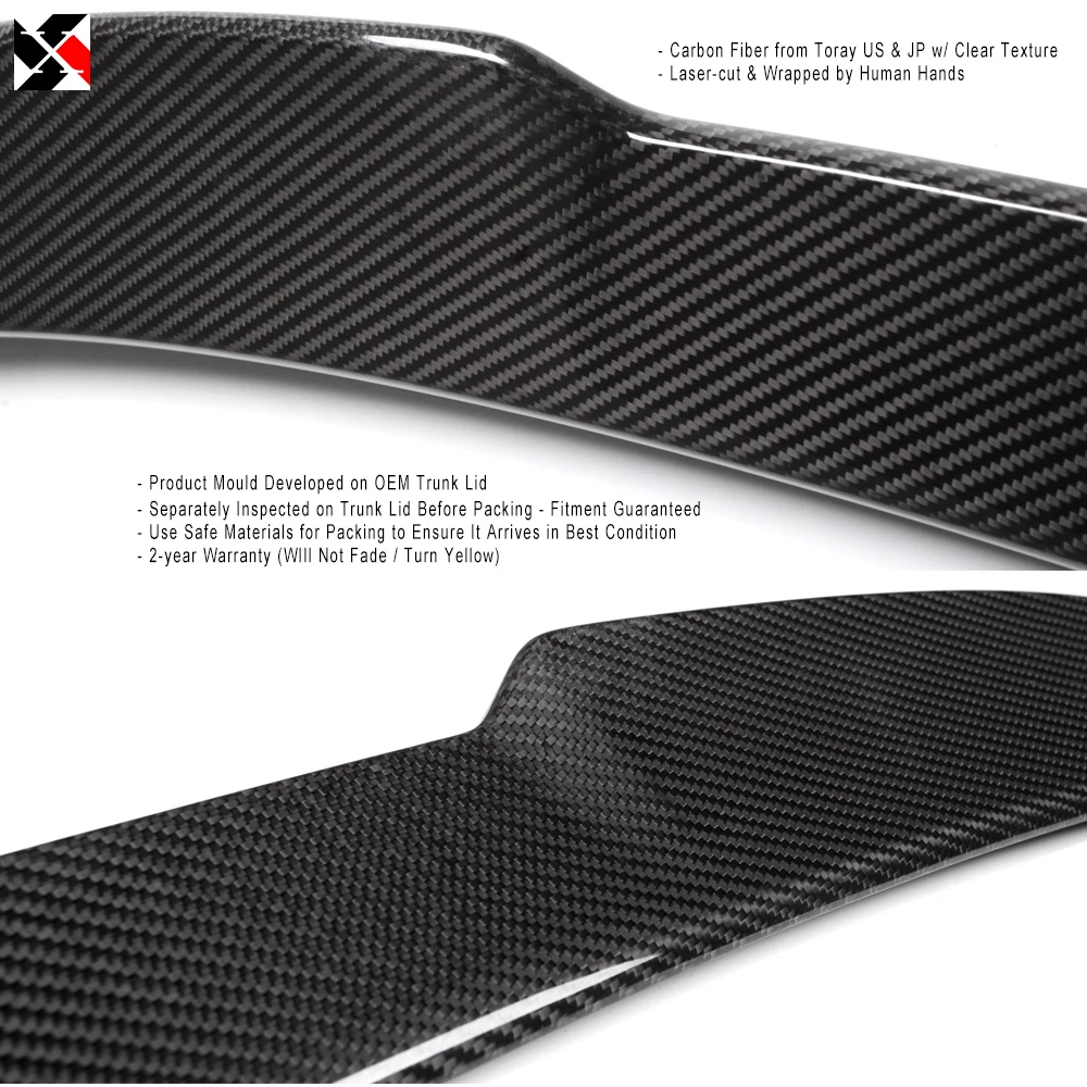 

Dry Carbon Fiber Rear Lid Spoiler Wing for BMW G22 4 Series Coupe 2020 - 2026