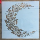 Размер 30*30 см, ремесло сделай сам, мандала, форма Луна для трафареты для картин, штампованная фотоальбом, рельефная бумажная открытка по дереву, ткани, стене