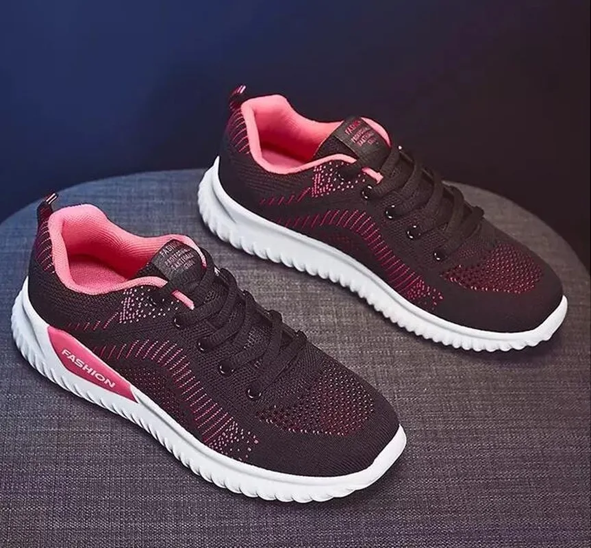 

Легкие кроссовки Flying Motion для женщин, Студенческая обувь, плоская подошва, для бега