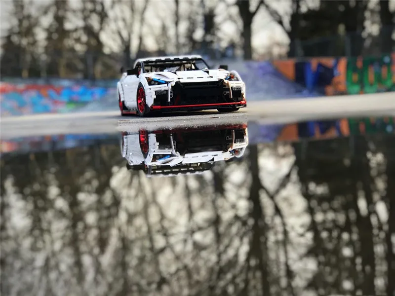 3208 шт. Technic MOC гоночный автомобиль Nissan технология MOC-25326 Кирпичи Модель Строительные Конструкторы игрушки подарок для мальчиков