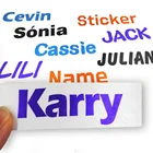 4PCS Customization Sticker Personalized DIY Name Sticker Color PVC Waterproof Cutting Label Cup Sticker Daily Necessities