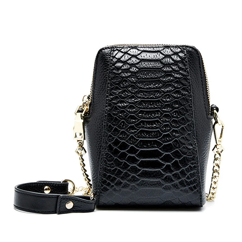 

Сумка-кроссбоди женская, с крокодиловым узором
