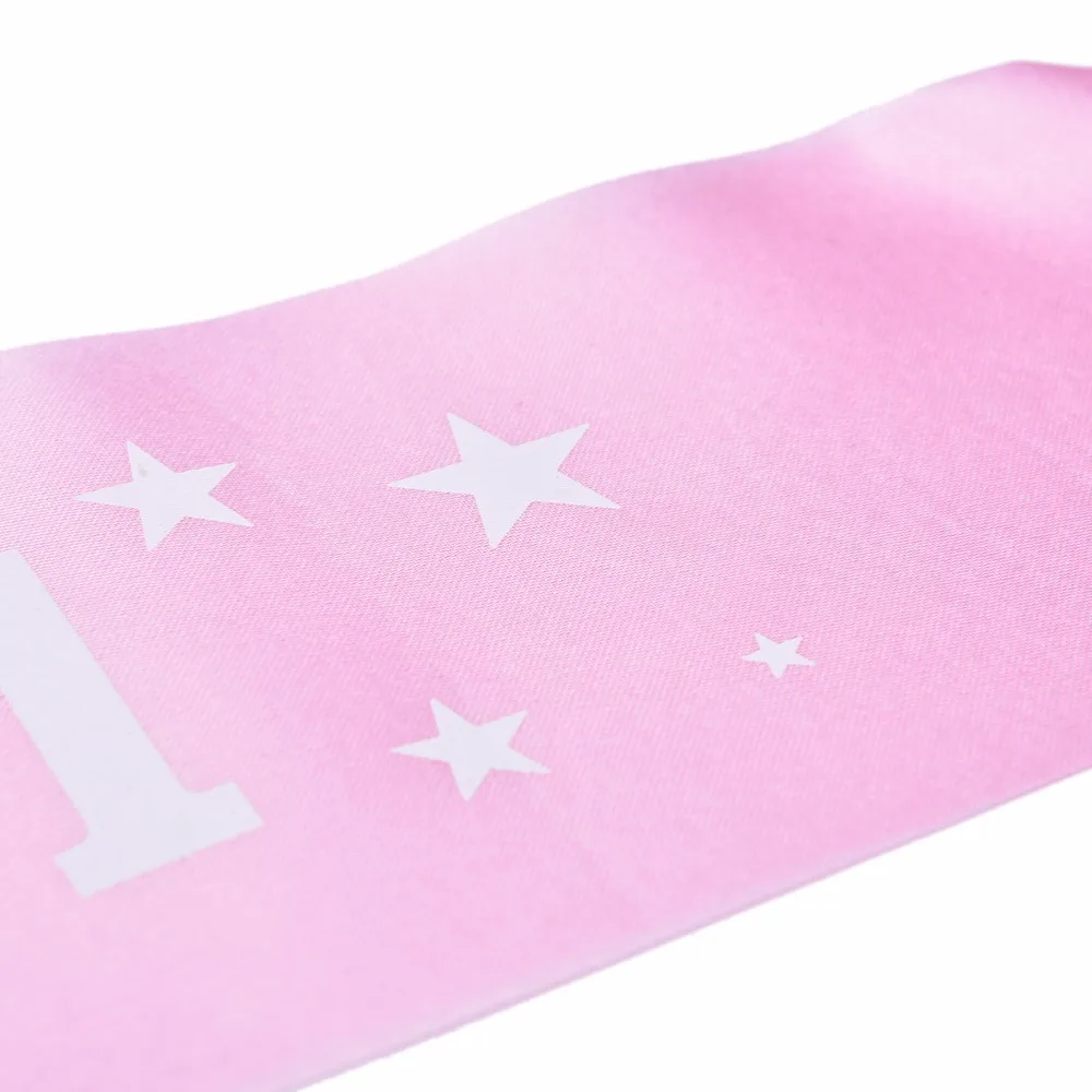 Новый розовый пояс для девочки на день рождения украшение сувенирные ленты