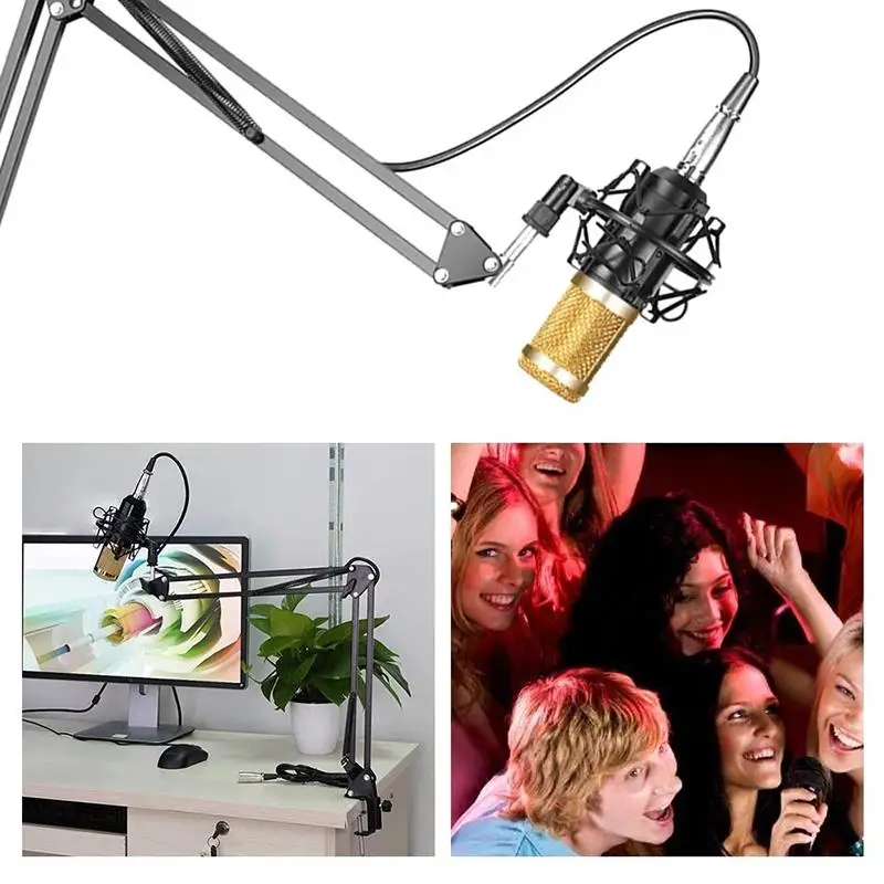 

BM800 Professional Suspension Microphone Kit Studio Live Stream Broadcasting Recording Condenser Microphone Set