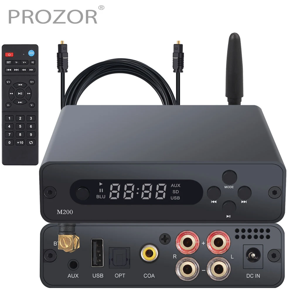 192 кГц усилитель звука Bluetooth 100 Вт + Hi Fi цифровой мощности оптический коаксиальный