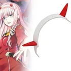 Повязка на голову с красным дьявольским рогом для косплея Zero Two