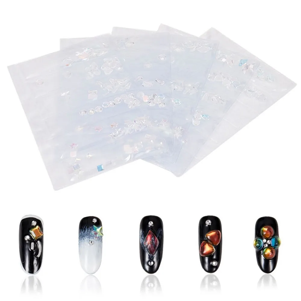 3D Стразы для дизайна ногтей цветные акриловые камни AB миниатюрные драгоценные