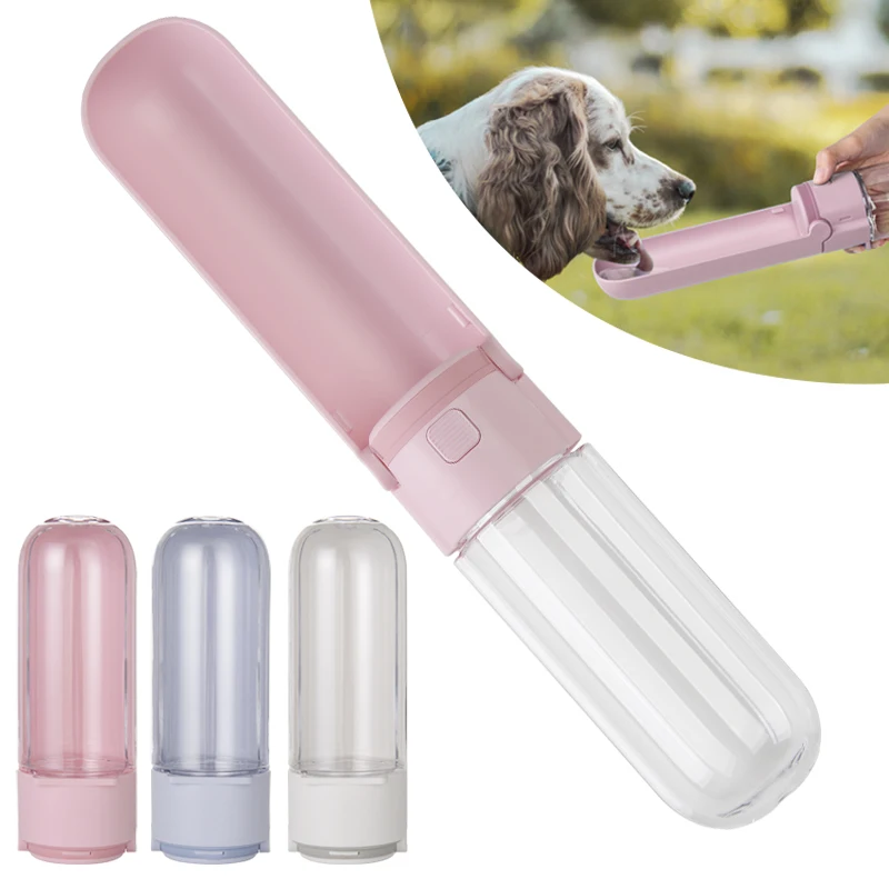 

420ml Pet Dog Water Bottle Portable Drinking Water Feeder for Dogs Outdoor Travel Water Dispenser Dogs Water Bowl Pet Supplies