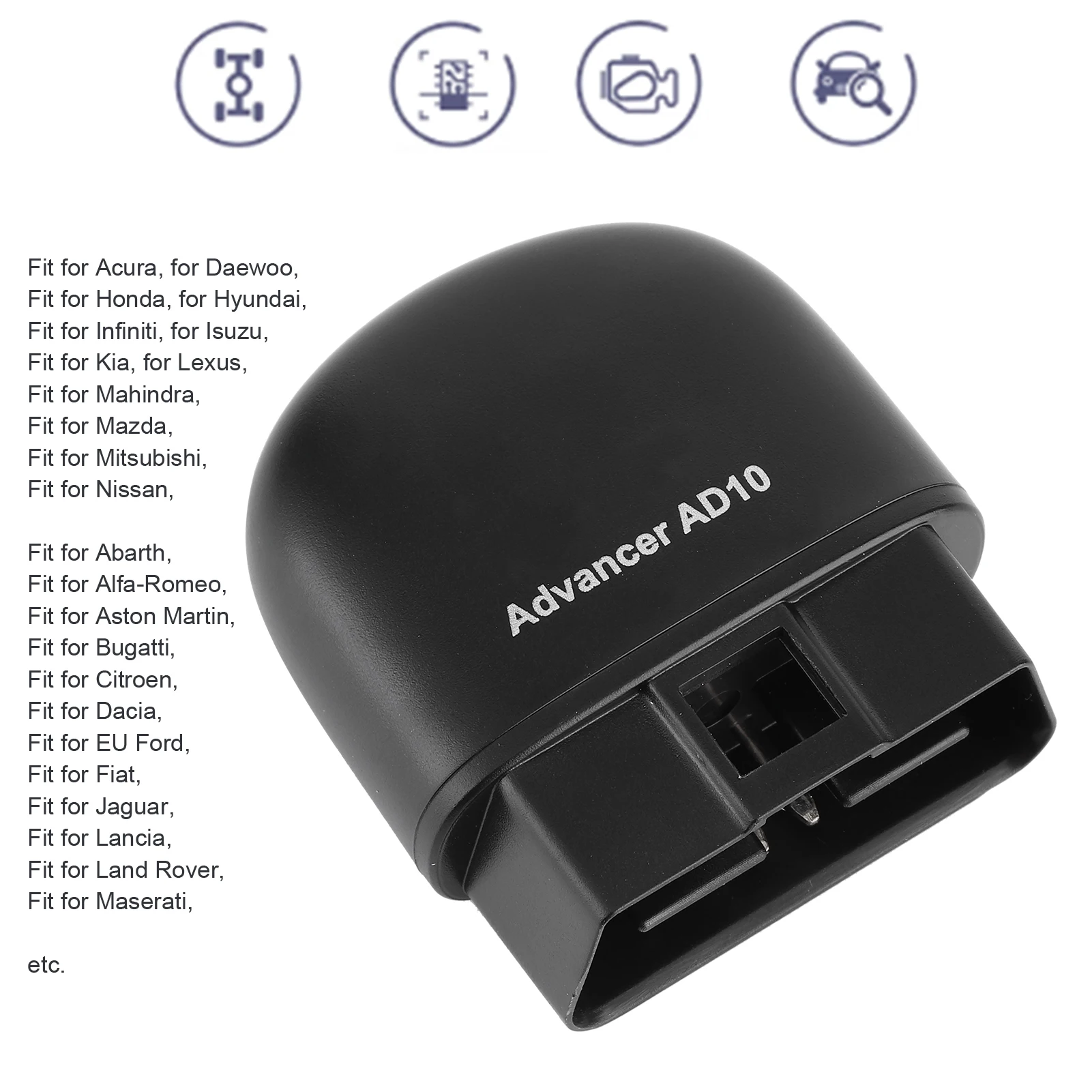

XTOOL AD10 Bluetooth OBD2 Codes Reader Auto Diagnistic Scanner With HUD Functions Car Tool For Android OBD2 Diagnostic Tool