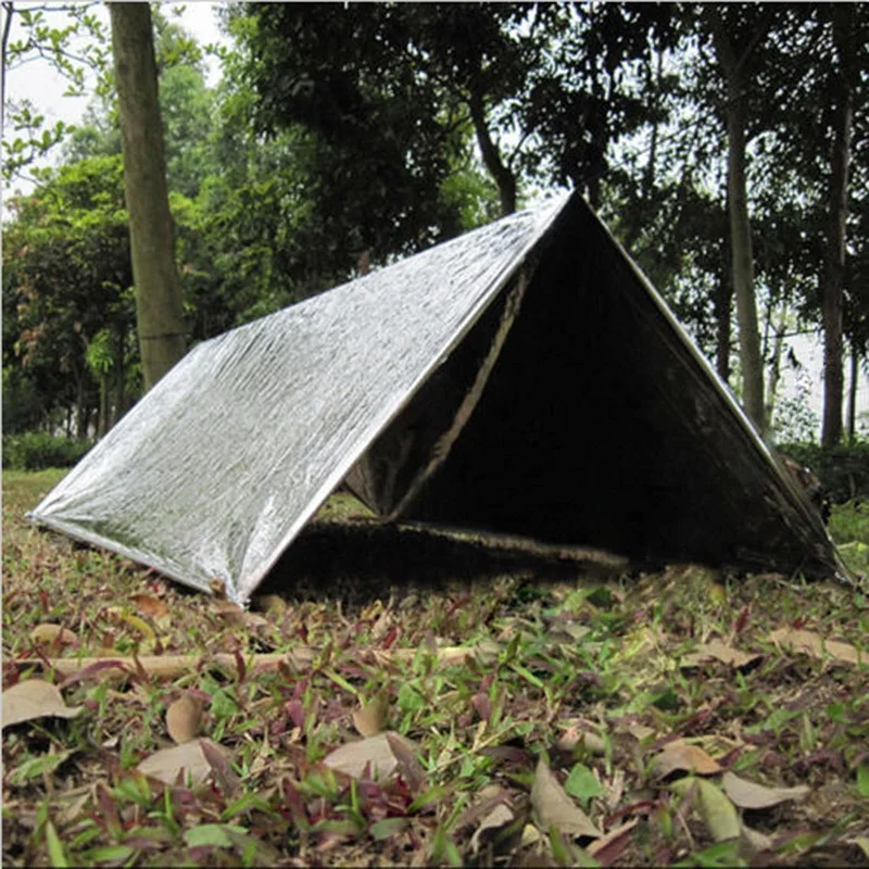 

Outdoor Water Proof Emergency Survival Rescue Blanket Folding Tent Foil Thermal Aid Rescue Warm Heat Survive Military Blanket