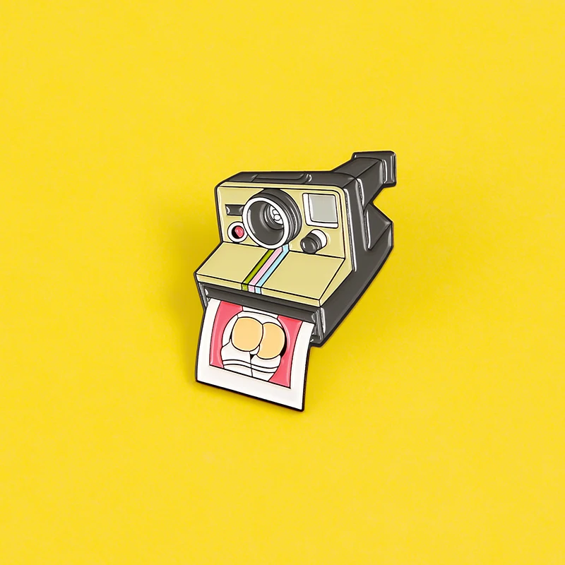 Эмалированная брошь Polaroid для фото и видеокамеры фотографии значок фотографа
