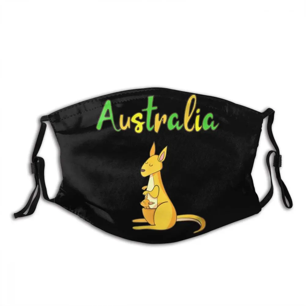 

Австралийский кенгуру (1) Взрослая Пылезащитная маска с фильтром из активированного угля забавная Маска Тканевая Моющаяся