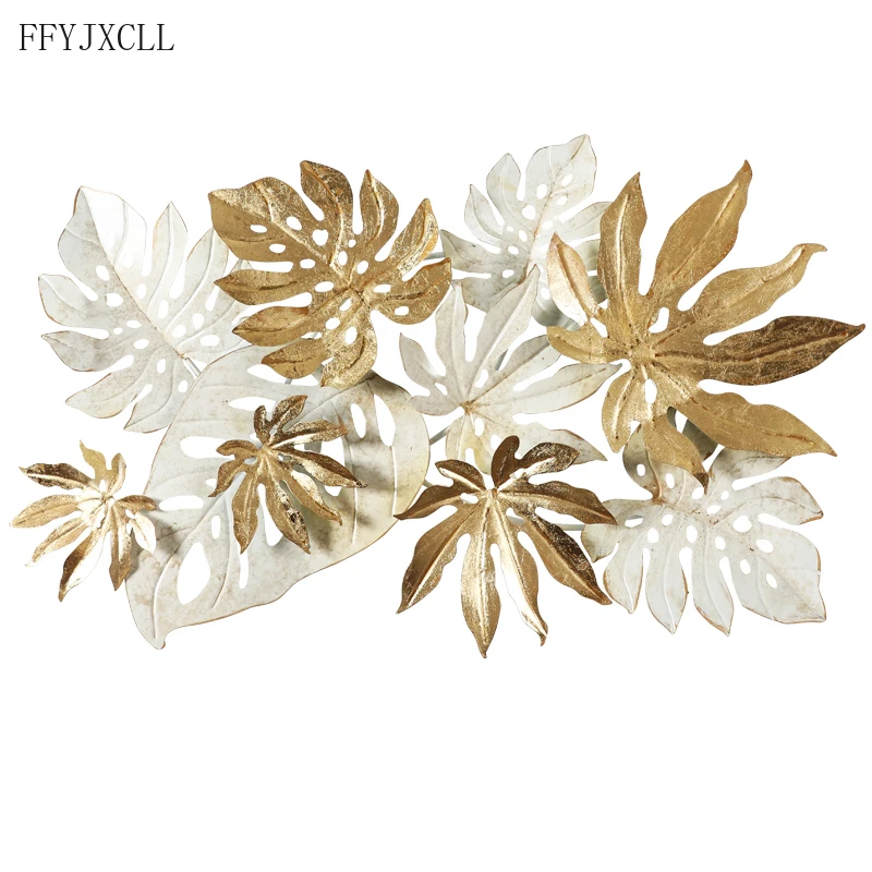 

NORDIC SIMULATION PLANT WROUGHT IRON WALL DECORATION LIVING ROOM METAL 3D PENDANT CREATIVE RESTAURANT HOME DECORATION