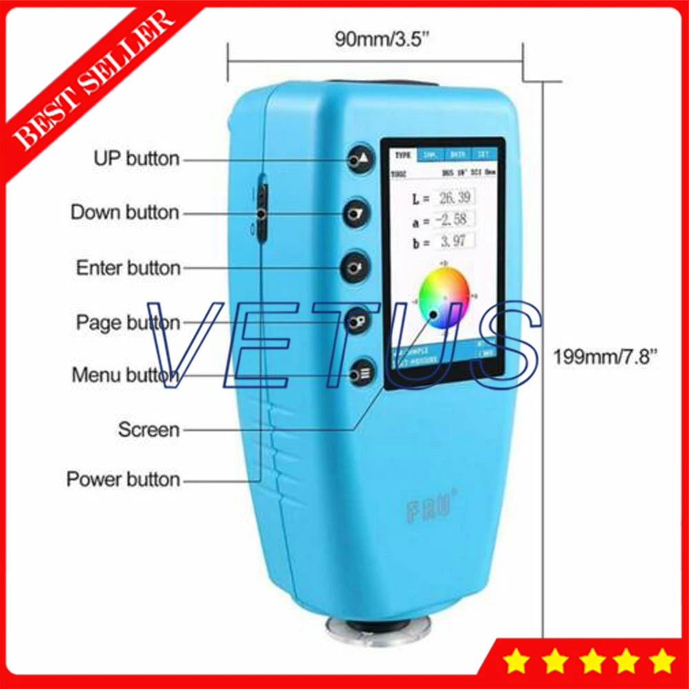 WR10QC Colorimeter Color Difference Meter Tester Digital Analyzer TFT Display 4mm Caliber | Инструменты