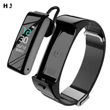 Новинка 2 в 1 умная Bluetooth-гарнитура браслет с монитором сердечного ритма мониторинг здоровья умные часы