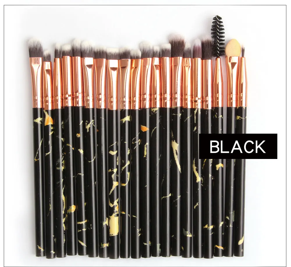 Makeup brushes set pro 10/20Pcs Multifunctional Brush Marbling EyeShadow Blending Eyeliner Eyelash Eyebrow Brush For Makeup Tool