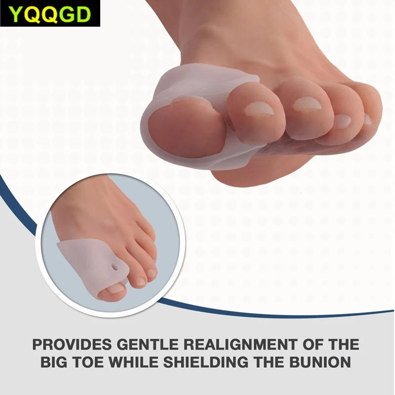 

1Pair Bunion Corrector Hammer Toe Cushion & Toe Separators Treat Pain in Hallux Valgus, Tailors Bunion Big Toe Joint