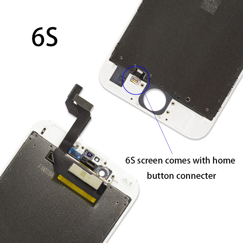Черный/белый класс AAA+ ЖК-дисплей для iPhone 5 5S 6 6 S 7 3D сенсорный дигитайзер сборка экрана Ecran Замена+ закаленное стекло