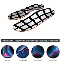 simple stripes breathable eva orthopedic arch support insole flat feet orthotic inserts memory foam lighten foot pain