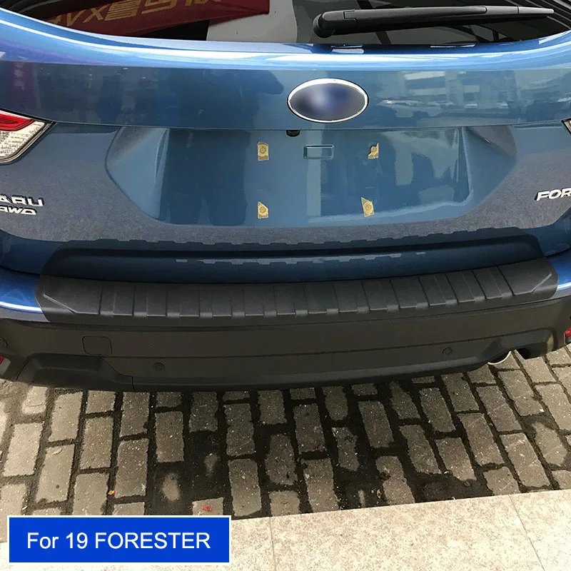 For Forester 2019 QHCP накладка багажника из смолы, защитная пластина заднего бампера, задние полосы, крышка для Subaru Forester XV Outback 2013-, автомобильный стиль - Название цвета: For Forester 2019