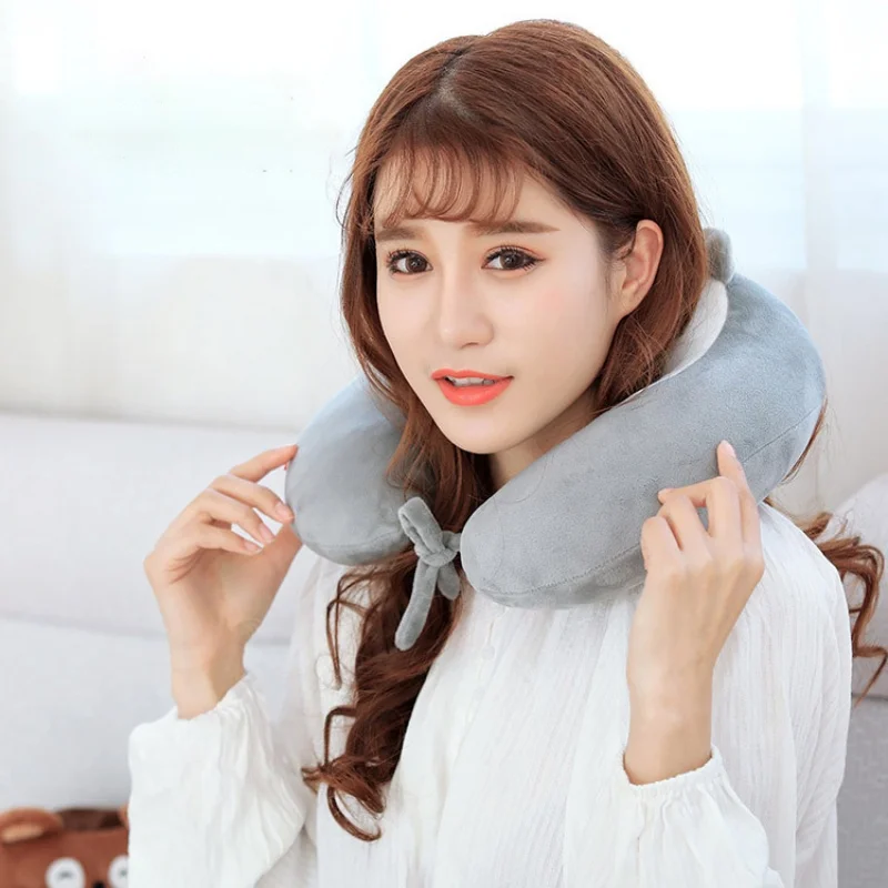 Household Ushaped Pillow Soft Black Panda Travel Neck Protective Plane Scientific Posture Correction Sleeping Student |