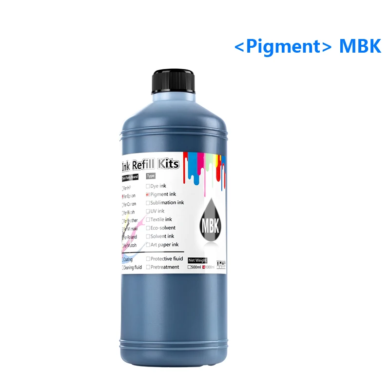 Пигментные чернила 1000 мл для Epson T3270 T5270 T7270 3800 3880 4000 4880 4900 4450 7600 7710 7890 7800 7880 7900 9800 9880