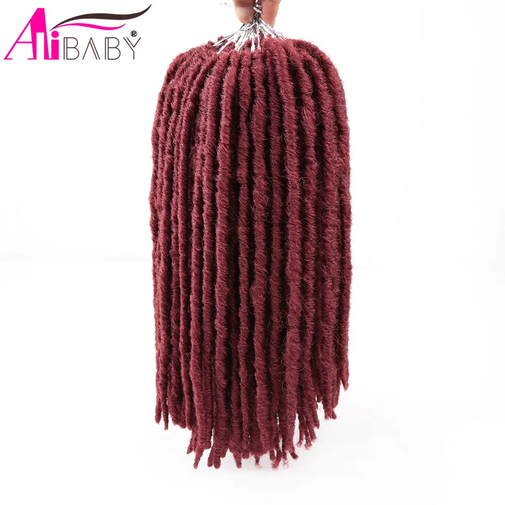 Искусственные локоны Мягкие вязаные крючком волосы 14 дюймов прямые