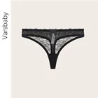 Стринги Varsbaby с низкой посадкой, пикантные прозрачные трусики с бантом, цветочное кружевное нижнее белье, трусики S, M, L, XL