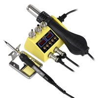 jcd 750w smd 2 in 1 soldering station led digital welding rework station for cell phone bga pcb repair tools solder iron 8898