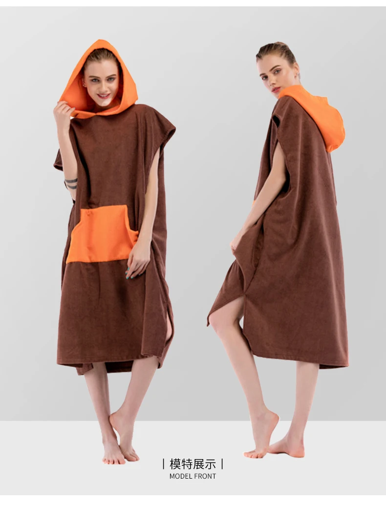 

New Arrival! 110x75cm Ex-large surf towel thicker microfiber terry poncho beach towel for diving your custom