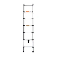 single sided telescopic straight ladder 2 meters 7 step folding ladder dlt a household aluminum alloy telescopic ladder