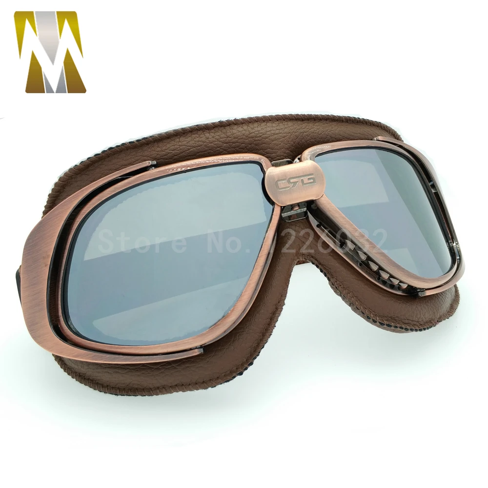 Очки для шлема мотоциклетные очки велосипедные винтажные байкерские авиаторы из