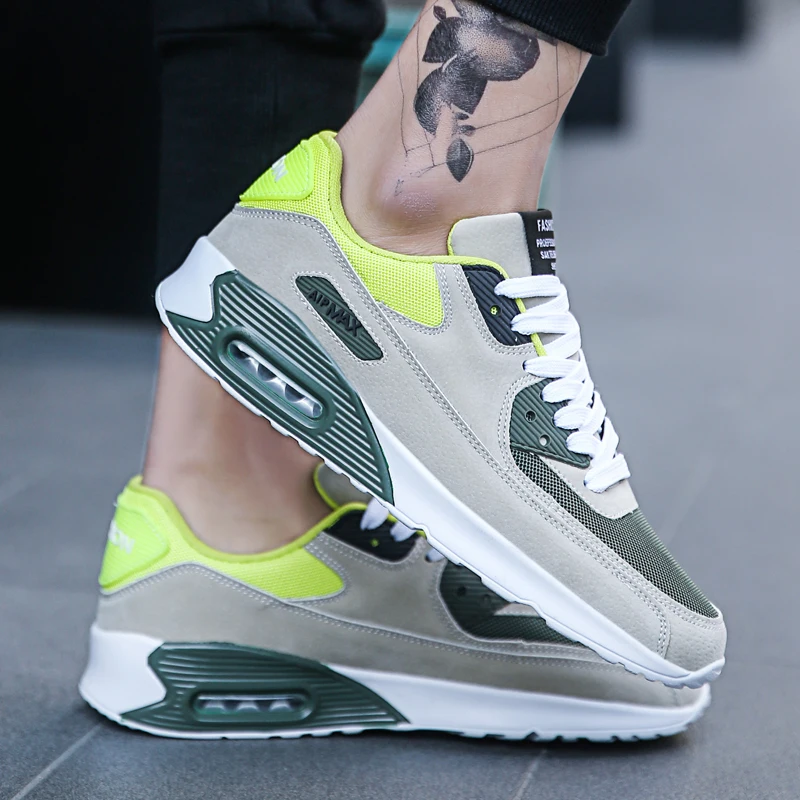 Men Air Mesh Casual Shoes Air-Cushion Flat Non-Leather Anti-Slip Man Sneakers Outdoor Jogging Trainer Male Footwear XX9816Sa | Обувь