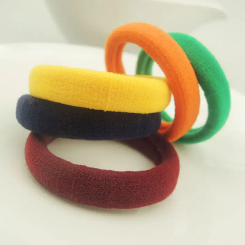 Женские резинки для волос 10 шт. флуоресцентные эластичные ленты черных