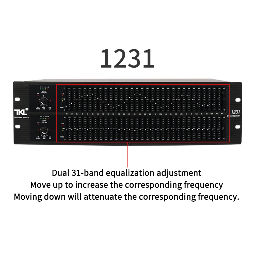 Эквалайзер TKL stage Audio EQ High 31 band 1231 эквалайзер для домашнего звука караоке