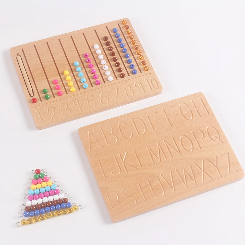 

Montessori Rainbow Board Digital Tracking Board Color Sorting Educational Natural Wooden Nordic Toys Children Gifts Motor Skills