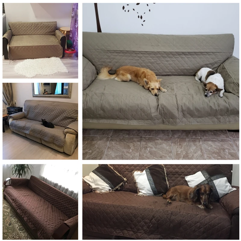 

Waterproof Sofa Cover Removable Pet Dog Kid Mat Armchair Furniture Protector Washable Armrest Couch Covers Slipcovers 1/2/3 Seat