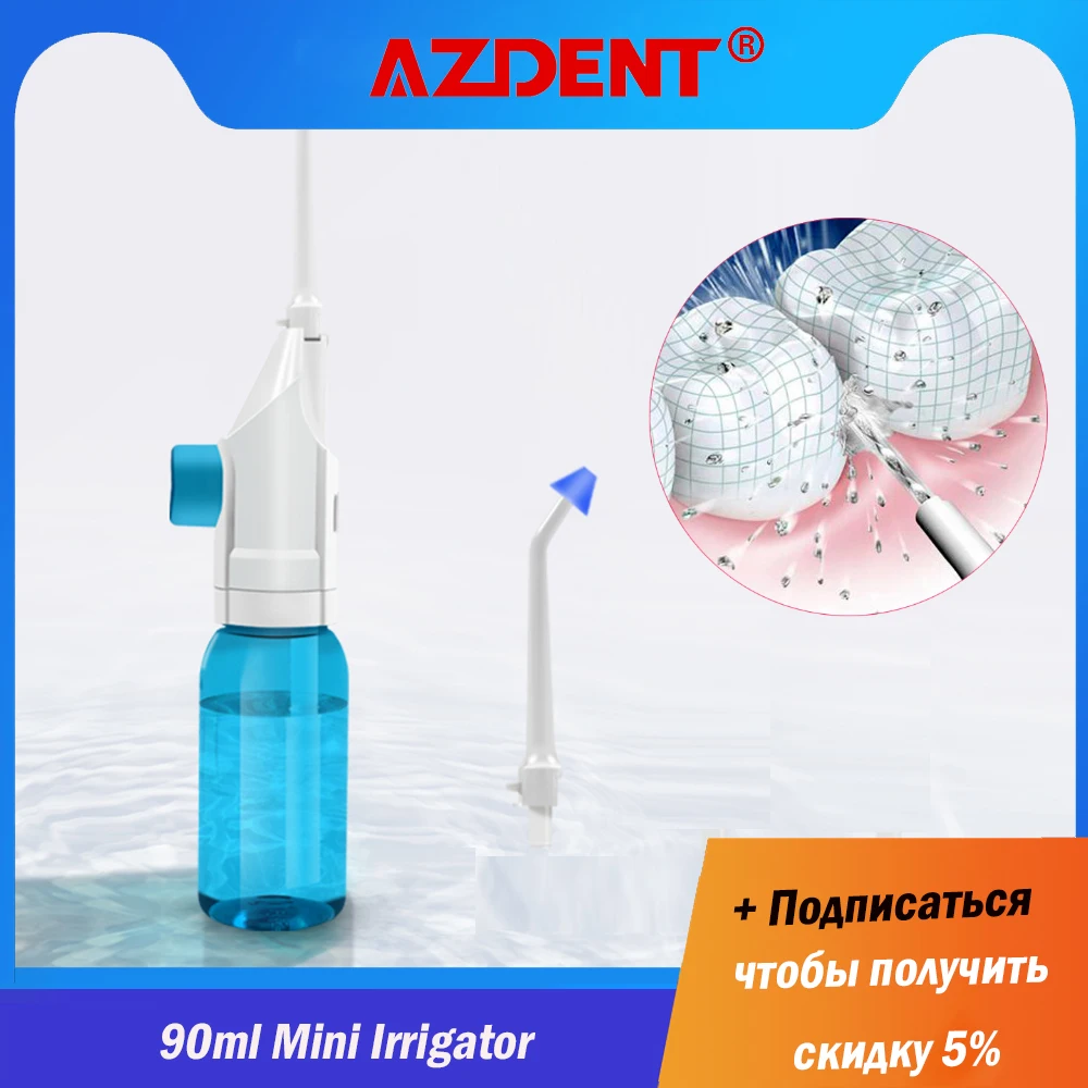 

Azdent 90ml Dental Oral Irrigator Water Pressure Flosser Nose Nasal Irrigation Tooth Pick Cleaner