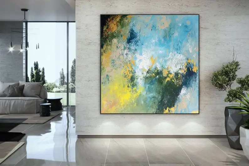 

Large Abstract Painting Bright Painting Art Large Vertical Art Colorful Abstract Modern Textured